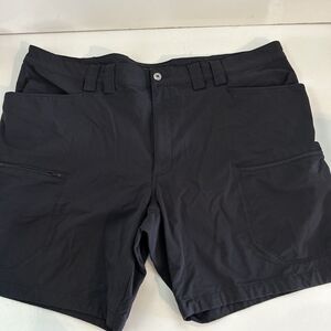 Duluth Trading Co Cargo Shorts Men's 48 Black Flexpedition Stretch Relaxed Fit